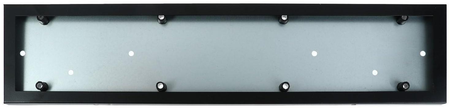 Рамка номерного знака Airline, антивандальная, металл, черная