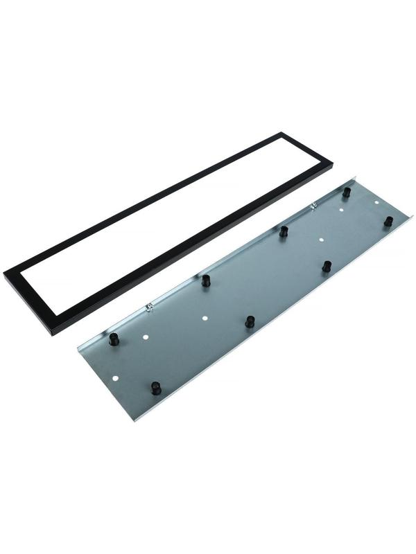 Рамка номерного знака Airline, антивандальная, металл, черная