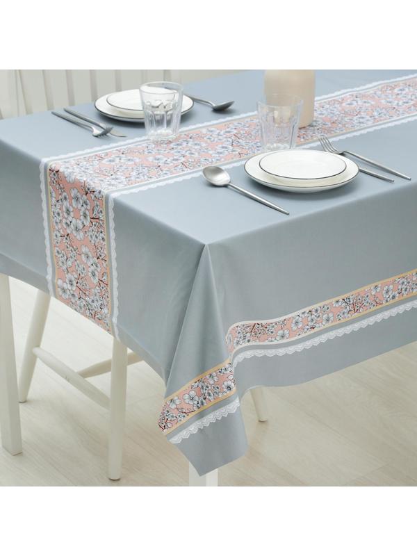 Клеёнка столовая на тканевой основе «Мила», рулон 20 метров, ширина 137 см