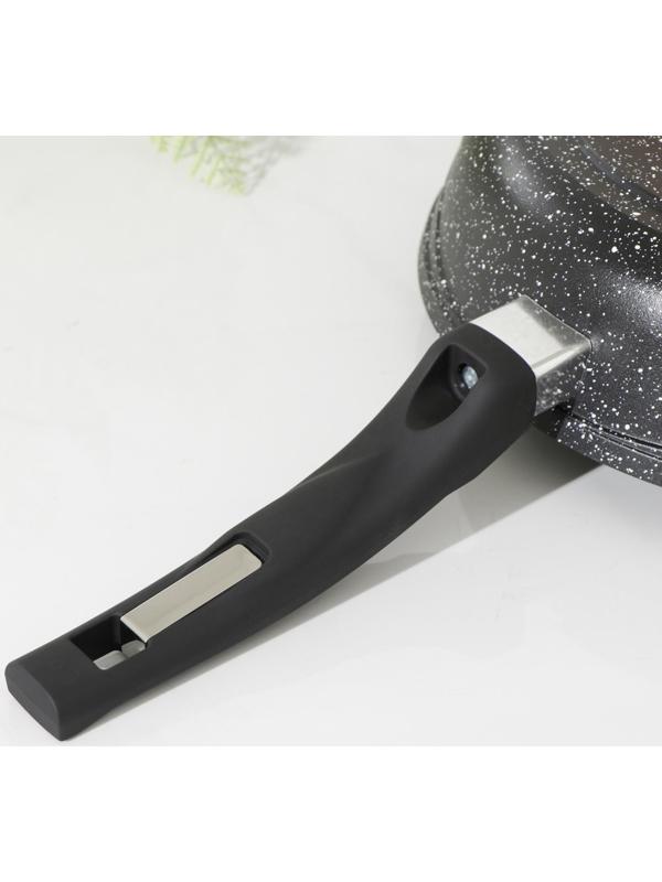 Сковорода Гранит black. Induction Pro, d=26 см, пластиковая ручка, антипригарное покрытие, цвет чёрный