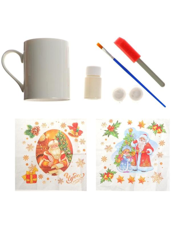 Набор для творчества «Декупаж кружки: новый год»