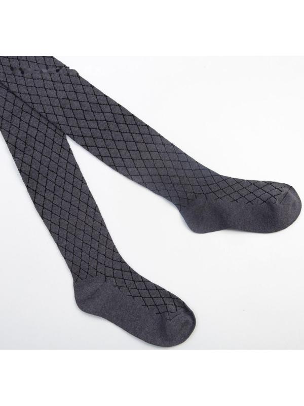 Колготки детские, цвет серый, рост 128-134 см