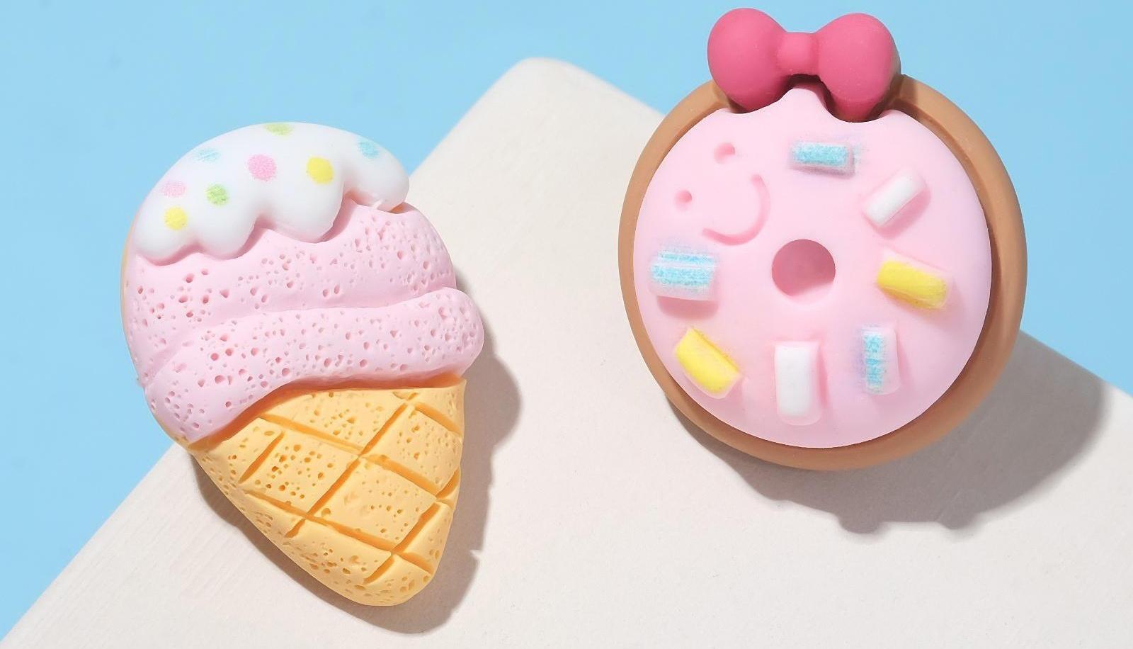 Серьги пластик 