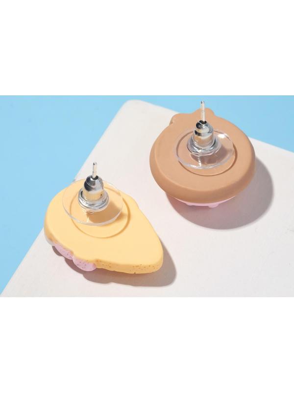 Серьги пластик 