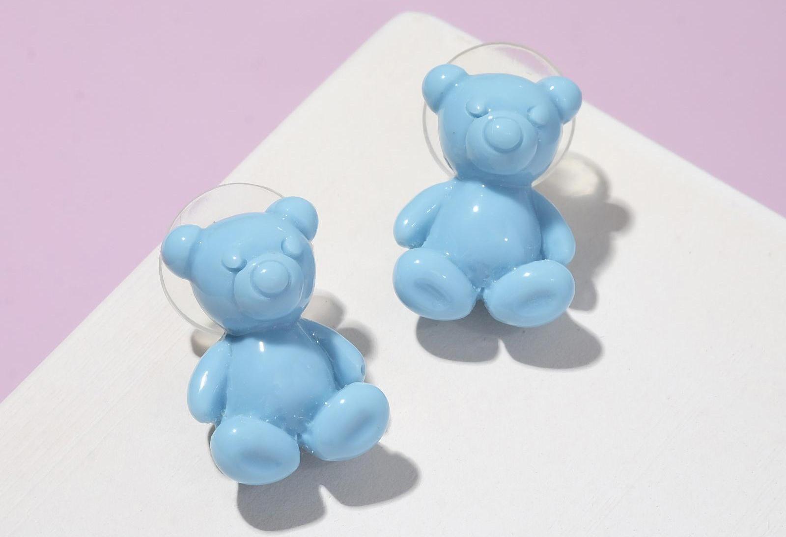 Серьги пластик 