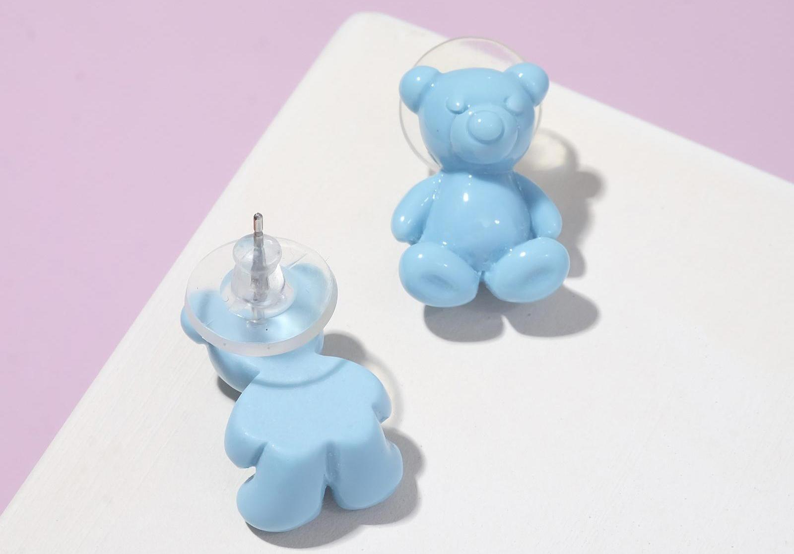 Серьги пластик 