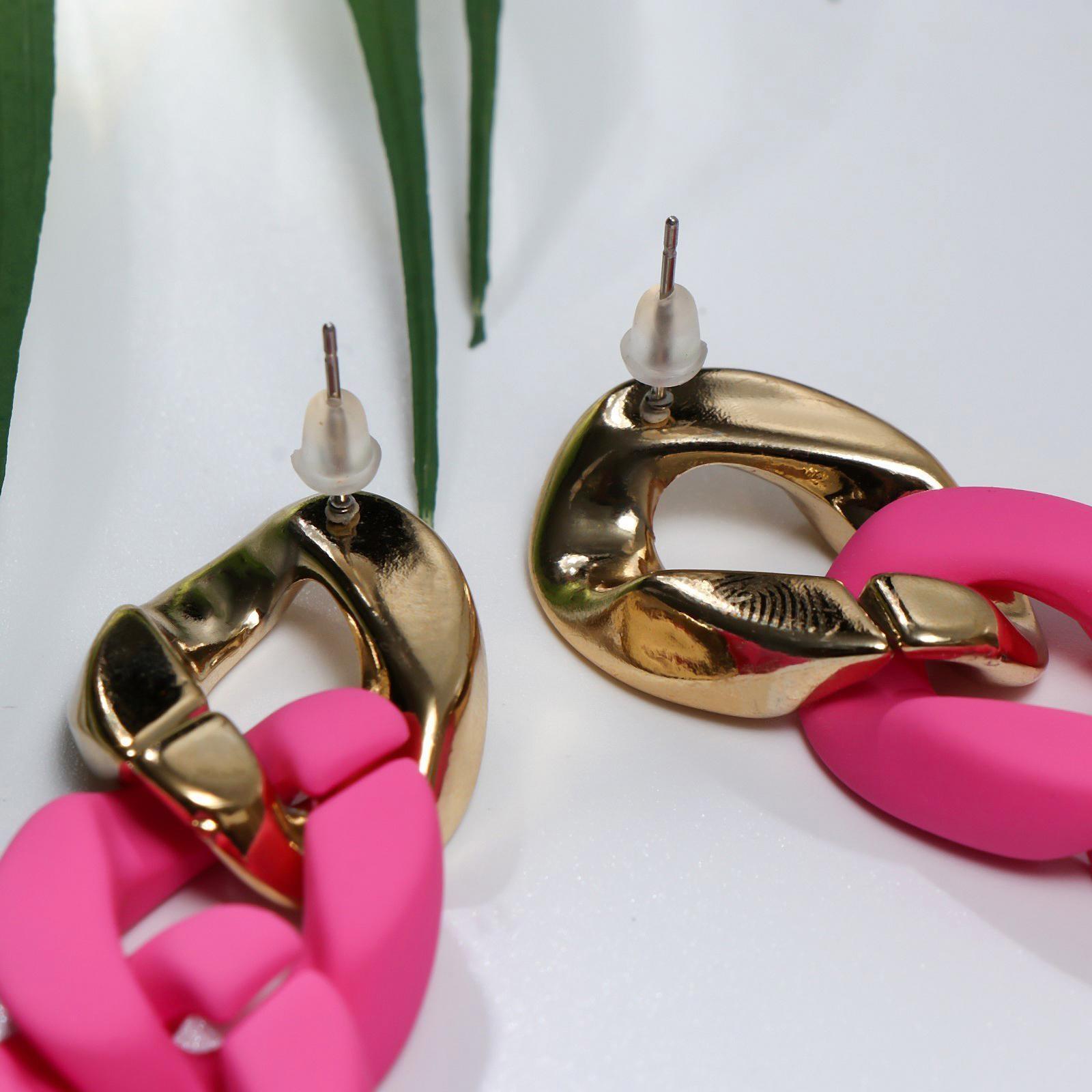 Серьги пластик 