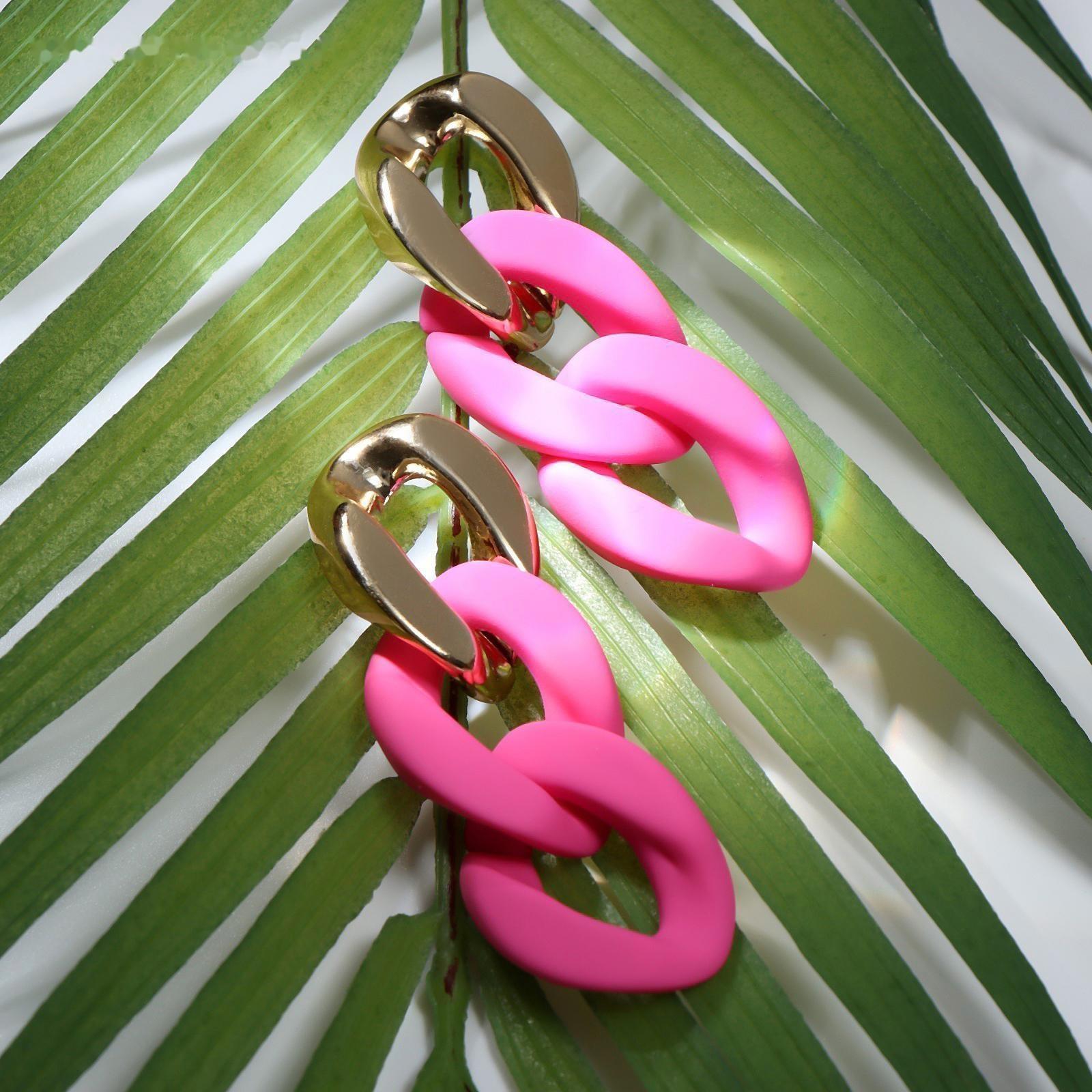 Серьги пластик 