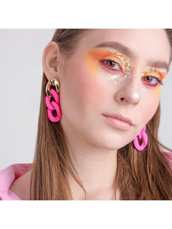 Серьги пластик 