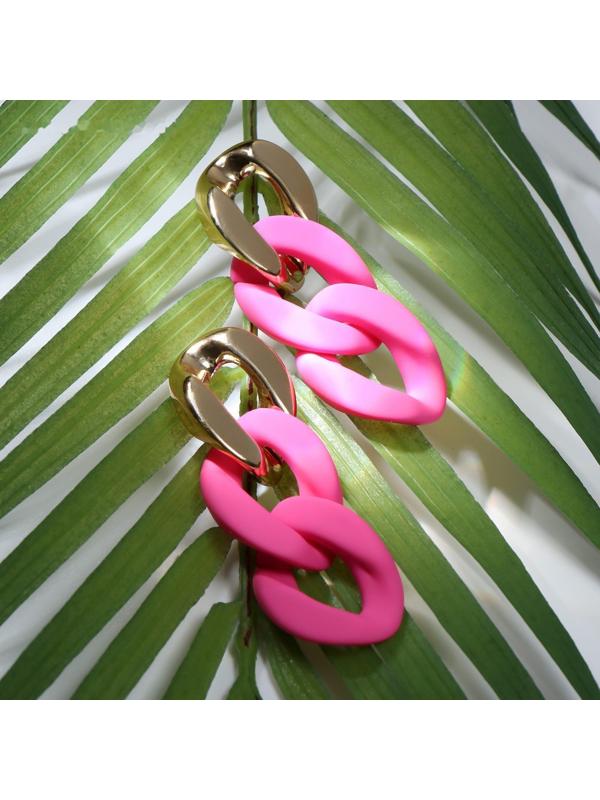 Серьги пластик 