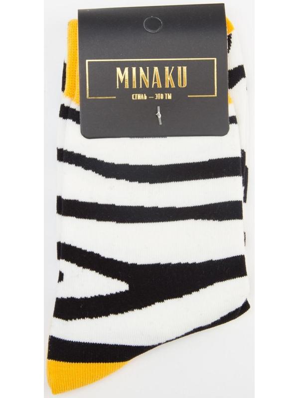 Носки MINAKU «Зебра», размер 36-39 (23-25 см)
