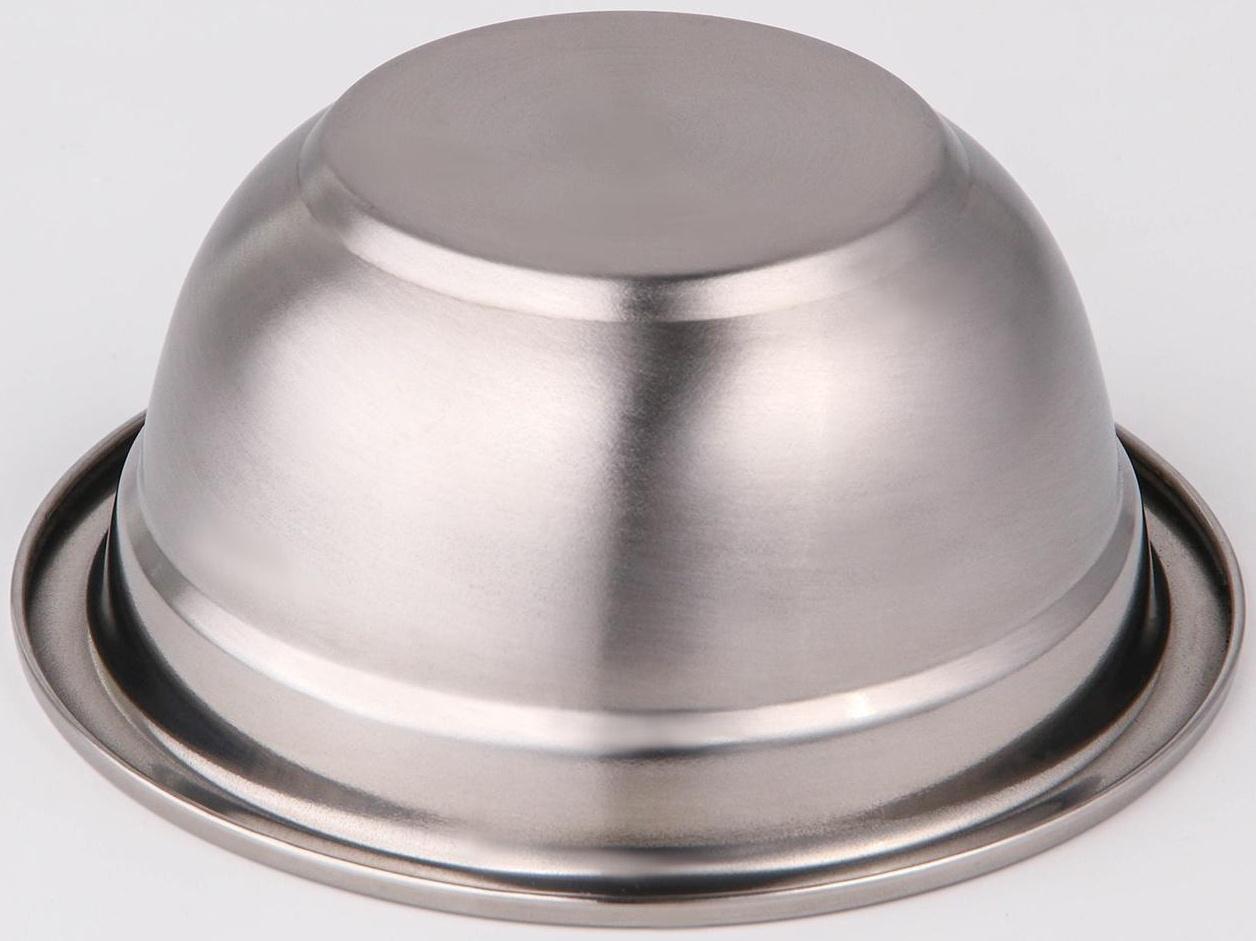 Мискa из нержавеющей стали, 500 мл, 14×6 см, 201 мaркa стaли, толщинa 0,8 мм, внутренний диaметр 12 см