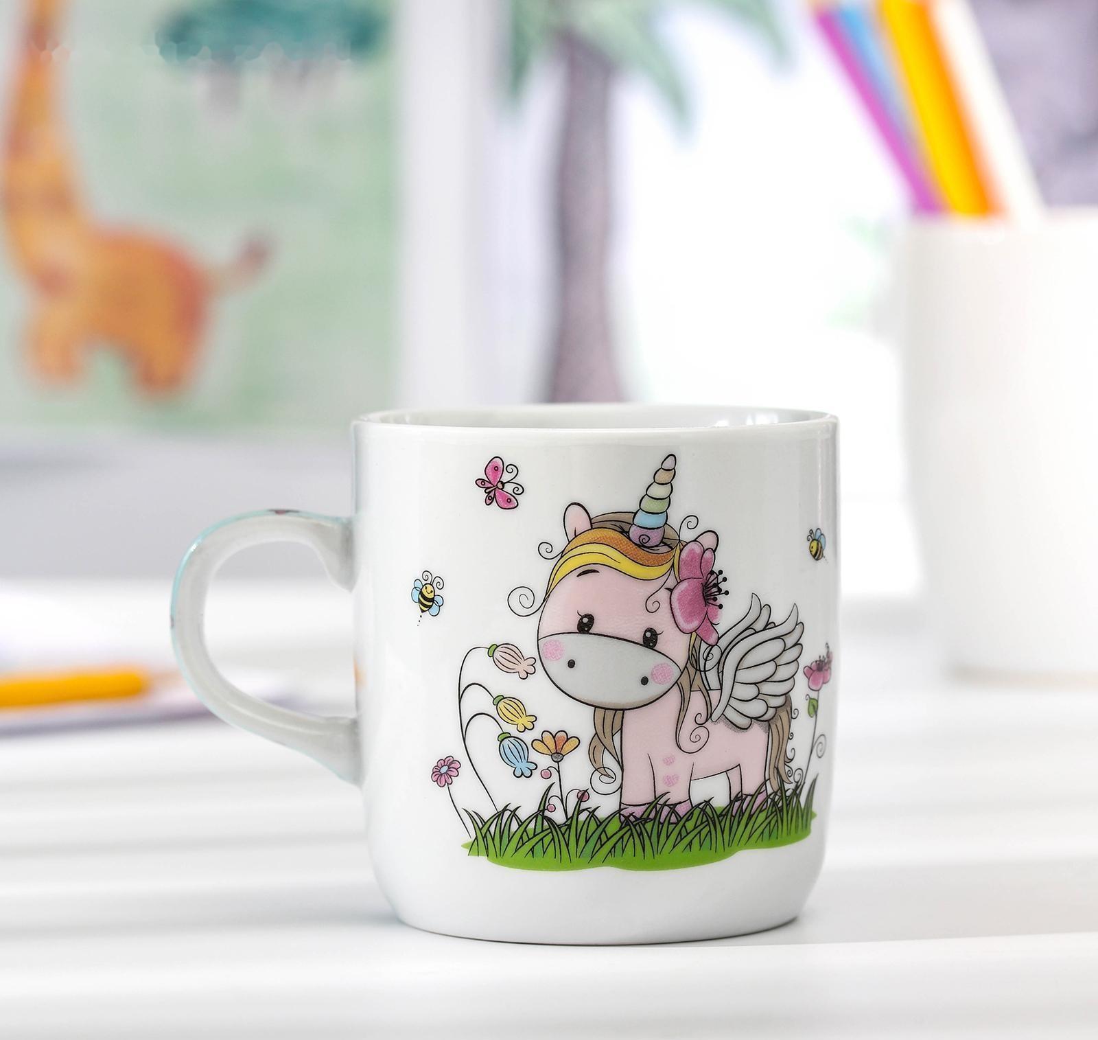 Кружка детская керамическая Доляна «Единорожка», 230 мл