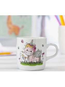 Кружка детская керамическая Доляна «Единорожка», 230 мл