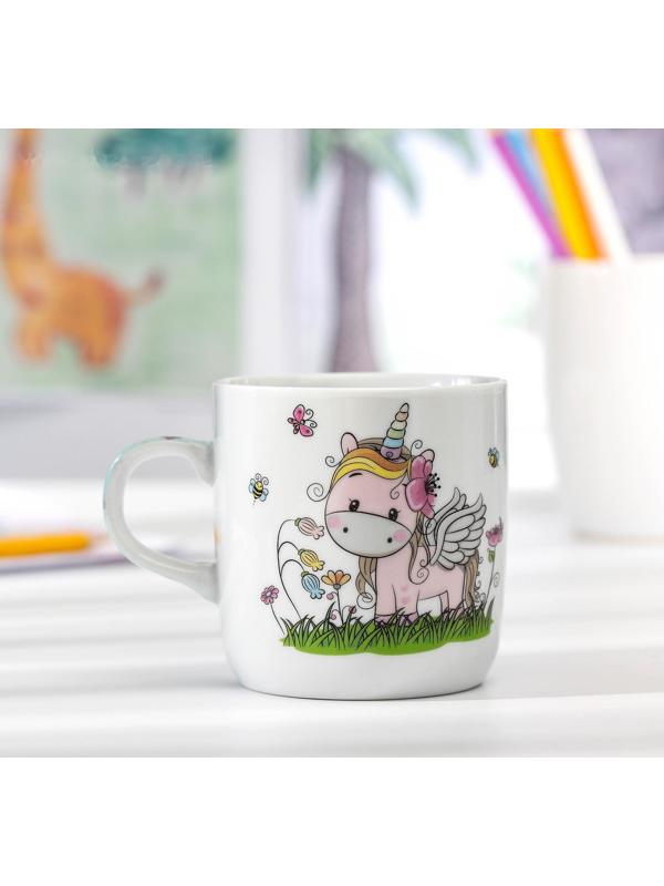 Кружка детская керамическая Доляна «Единорожка», 230 мл