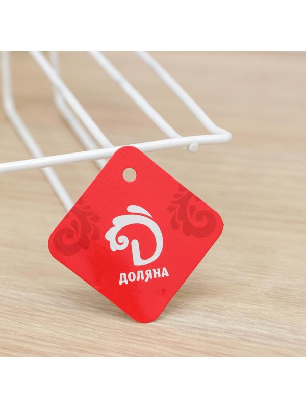 Держатель для кухонных принадлежностей Доляна, подвесной, цвет белый