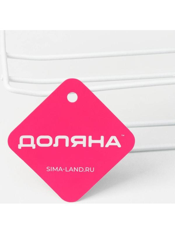 Держатель для кухонных принадлежностей Доляна, подвесной, цвет белый