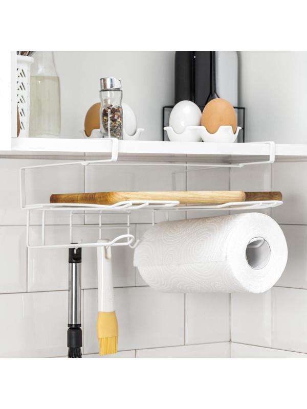 Держатель для кухонных принадлежностей Доляна, подвесной, цвет белый