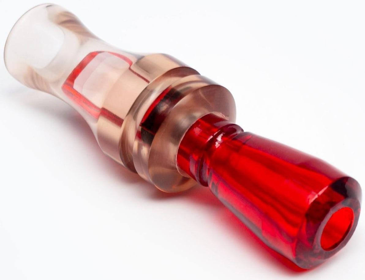 Манок ЗС Captain, на утку, двухлепестковый, красный