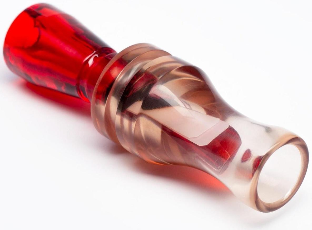 Манок ЗС Captain, на утку, двухлепестковый, красный