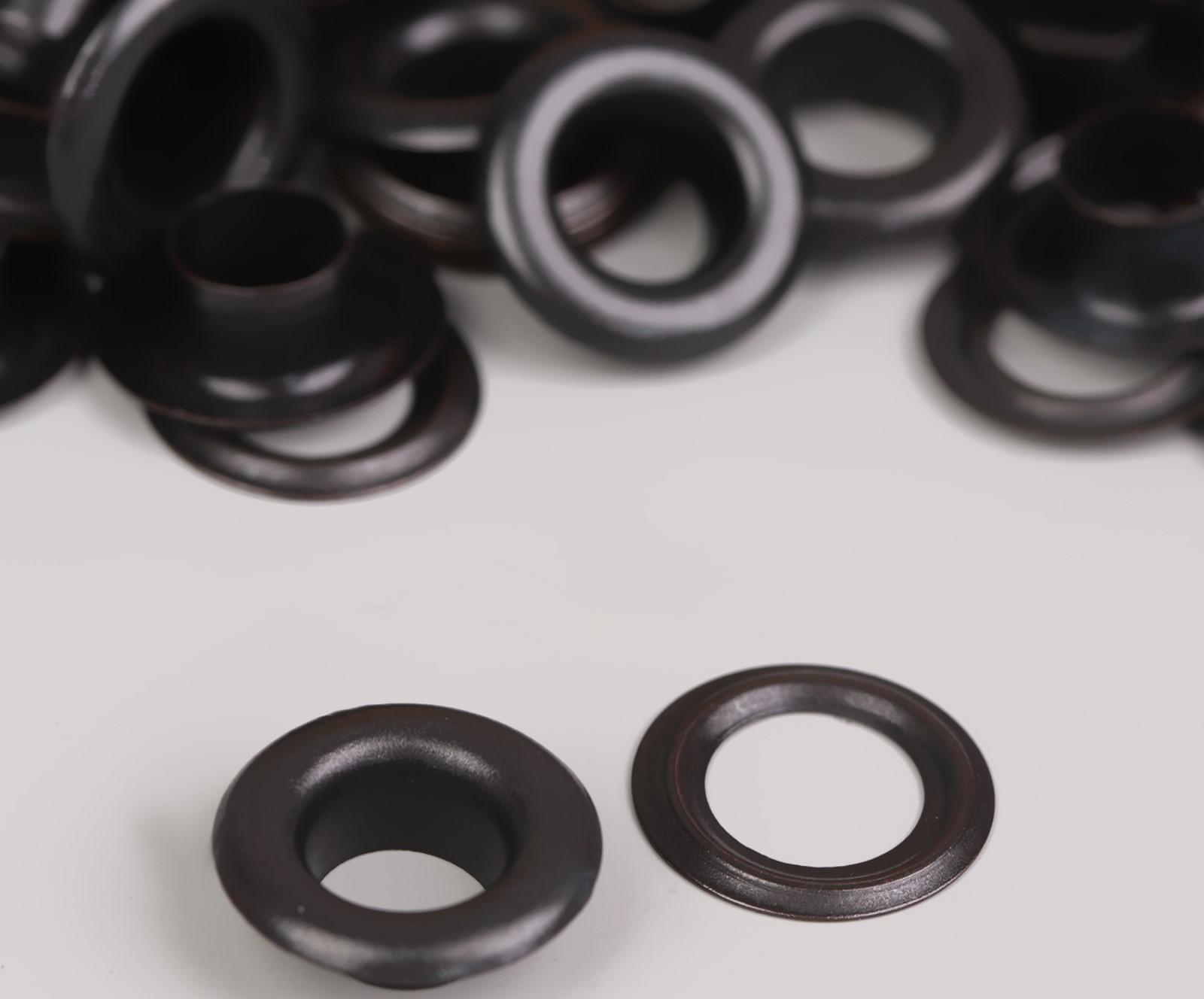 Люверс, d = 8 мм, 50 ± 5 шт, цвет чёрный никель