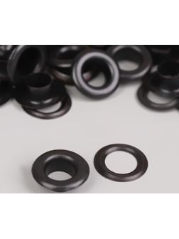 Люверс, d = 8 мм, 50 ± 5 шт, цвет чёрный никель