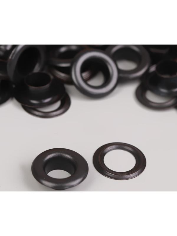 Люверс, d = 8 мм, 50 ± 5 шт, цвет чёрный никель