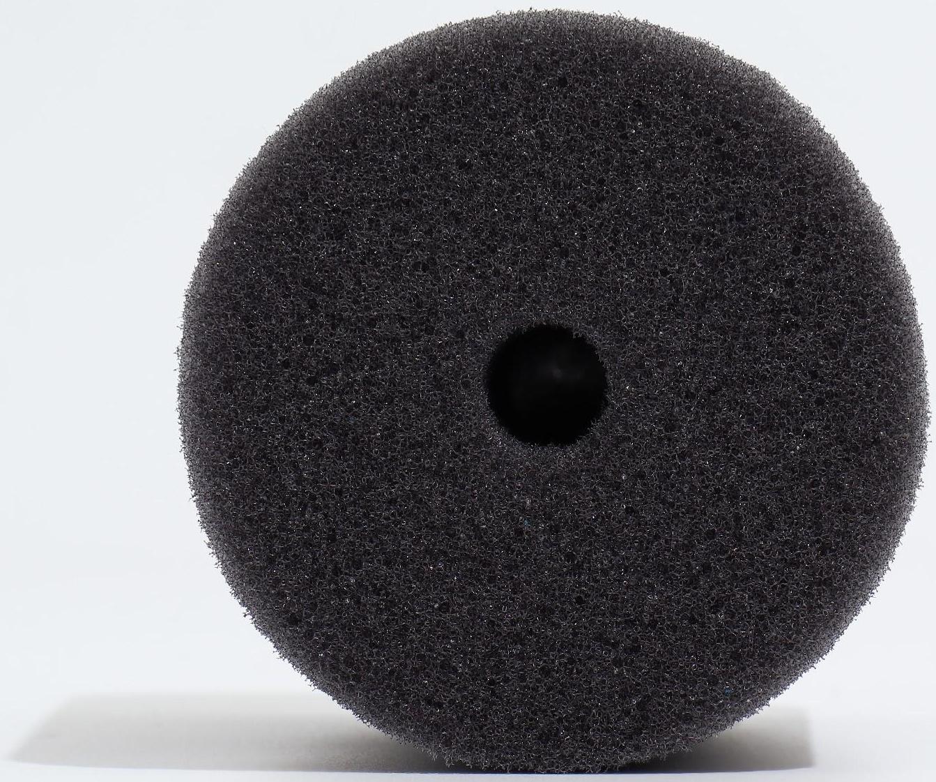 Губка круглая № 3, мелкопористая, 8 х 8 х 10 см, серая