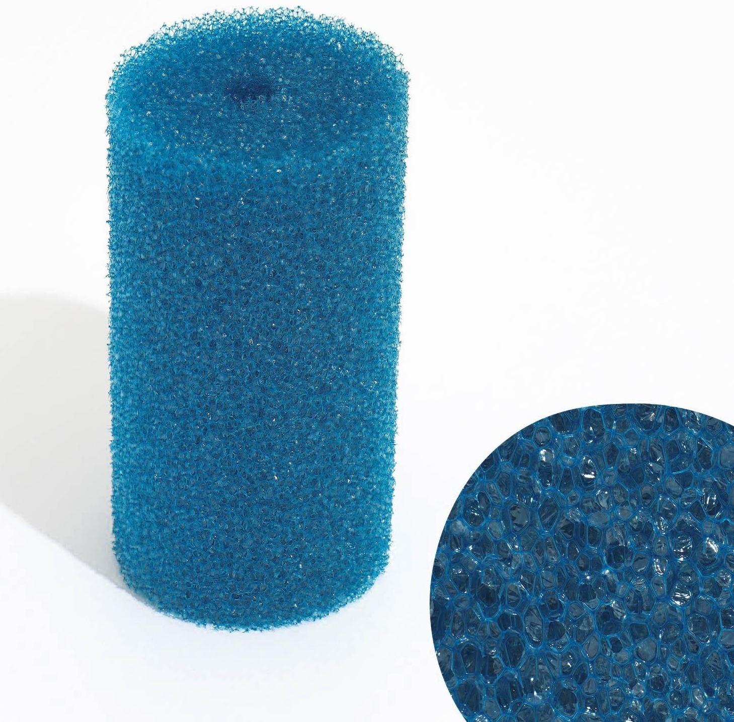 Губка круглая № 4, крупнопористая, 8 х 8 х 16 см, синяя