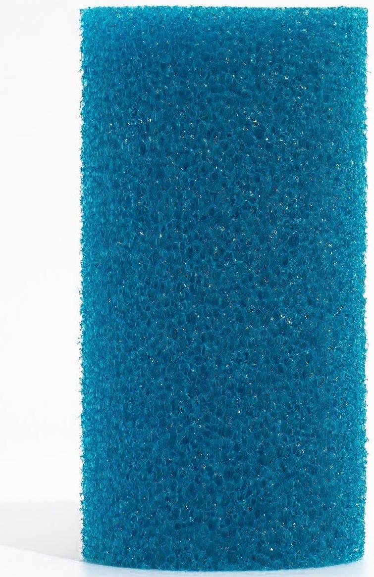 Губка круглая № 4, крупнопористая, 8 х 8 х 16 см, синяя