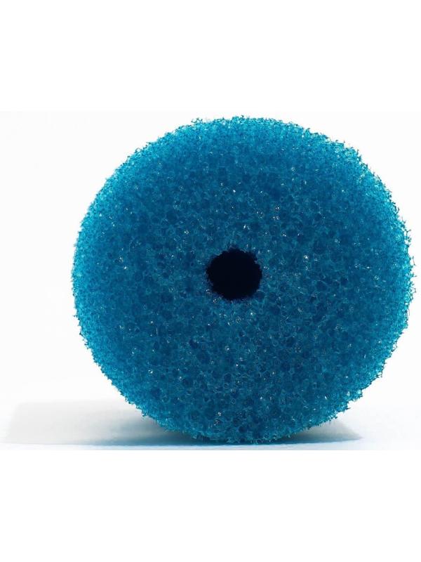 Губка круглая № 4, крупнопористая, 8 х 8 х 16 см, синяя