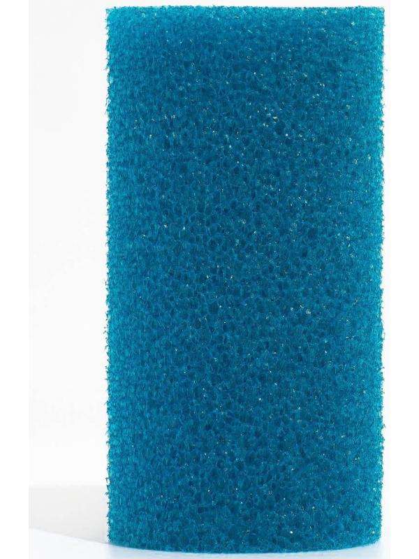 Губка круглая № 4, крупнопористая, 8 х 8 х 16 см, синяя