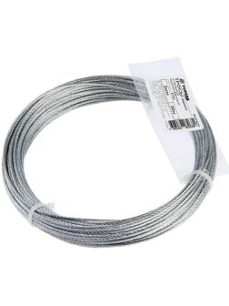 Трос стальной ТУНДРА krep DIN3055 2 мм, цинк, 20 м