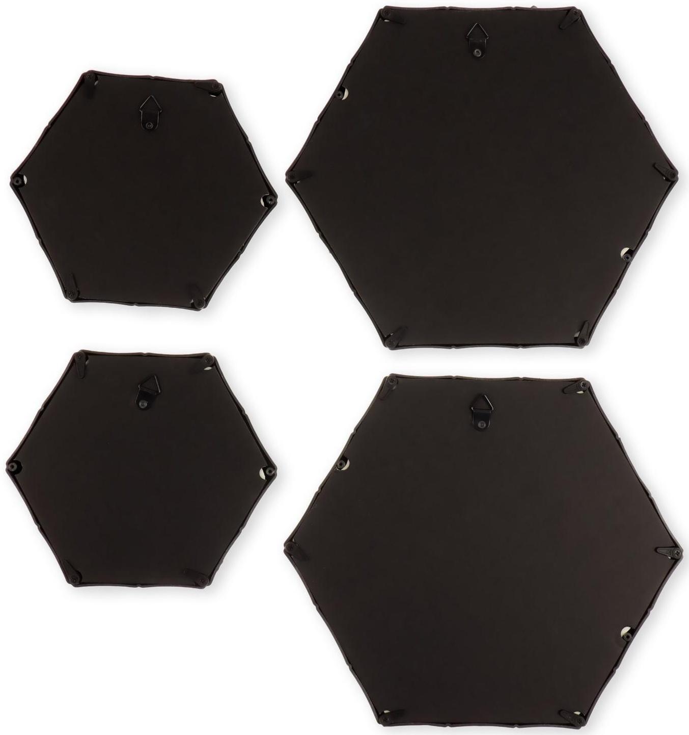 Набор настенных зеркал «Бамбук», зеркальная поверхность 22,7 × 20/15 × 13,2 см, цвет золотистый