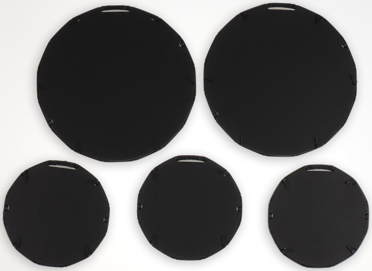 Набор настенных зеркал «Бамбук», d зеркальной поверхности 20,5/13 см, цвет золотистый