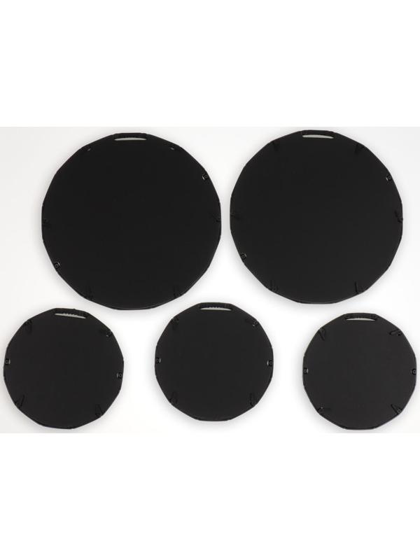 Набор настенных зеркал «Бамбук», d зеркальной поверхности 20,5/13 см, цвет золотистый