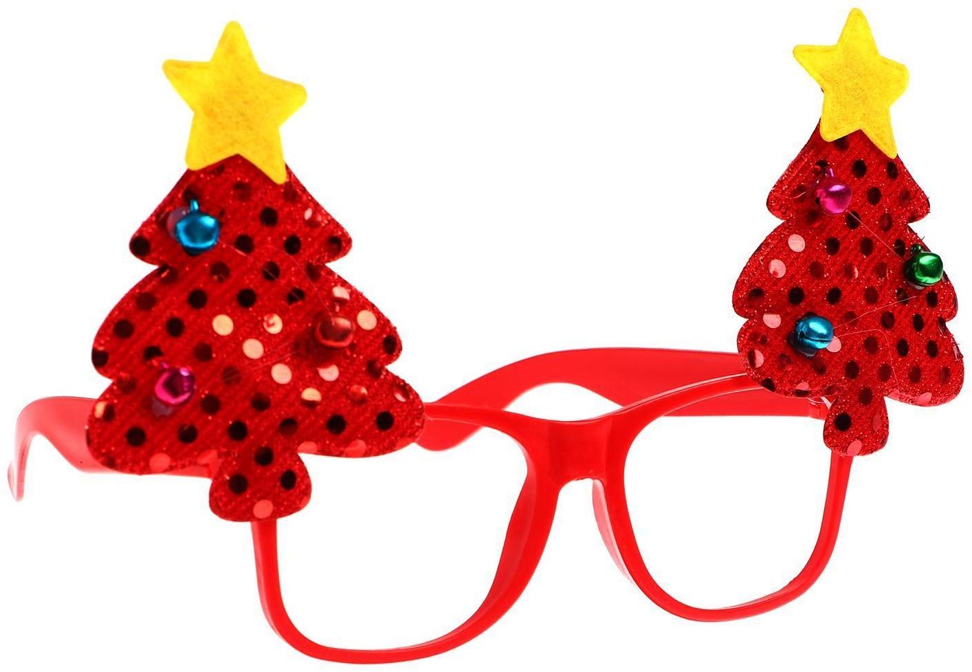 Карнавальные очки «Ёлочка»