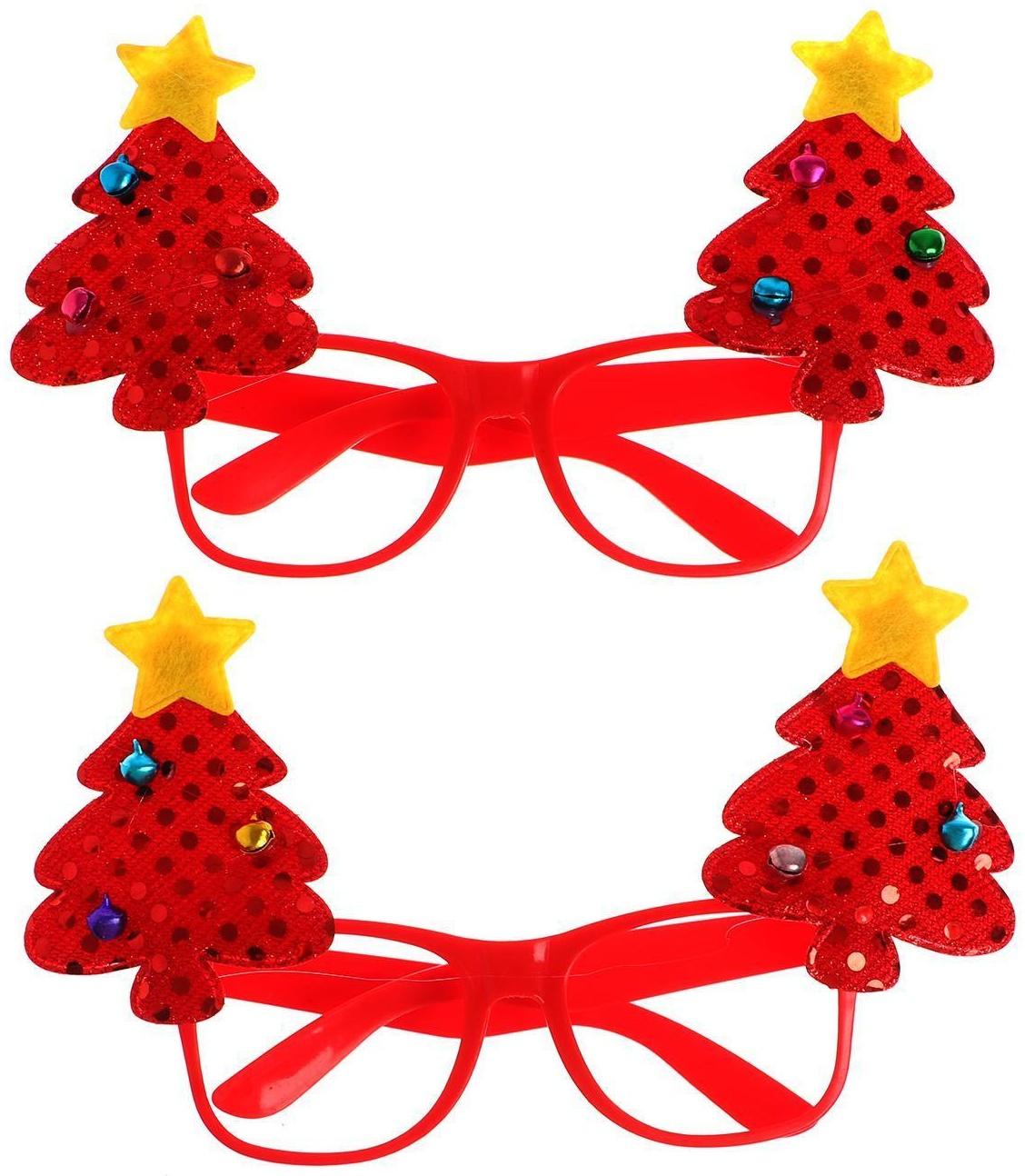 Карнавальные очки «Ёлочка»