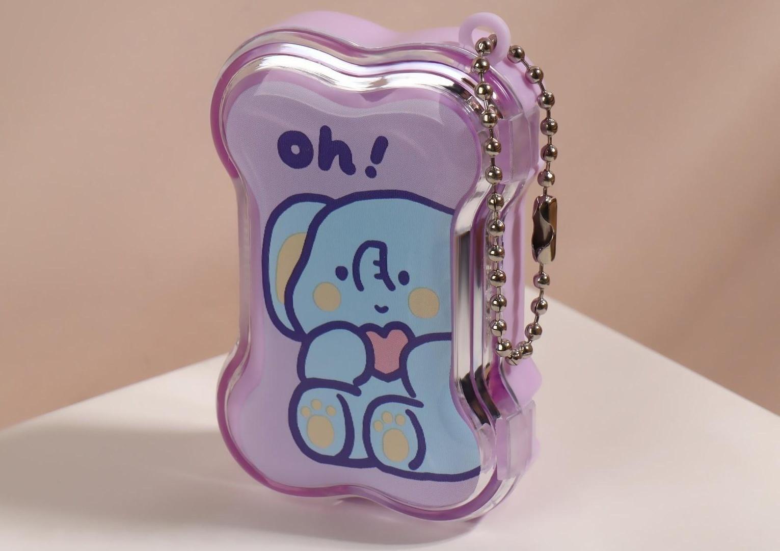 Набор для контактных линз, в футляре с зеркалом, 3 предмета, цвет МИКС