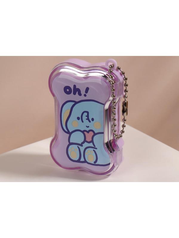 Набор для контактных линз, в футляре с зеркалом, 3 предмета, цвет МИКС