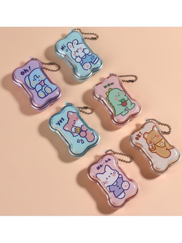 Набор для контактных линз, в футляре с зеркалом, 3 предмета, цвет МИКС