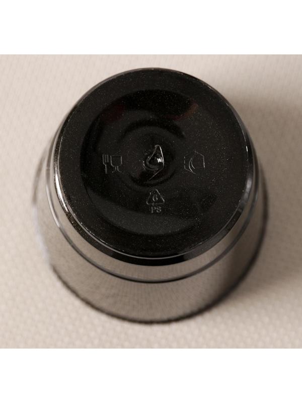 Стакан Доляна «Кристалл», 200 мл, цвет чёрный, флуоресцентный