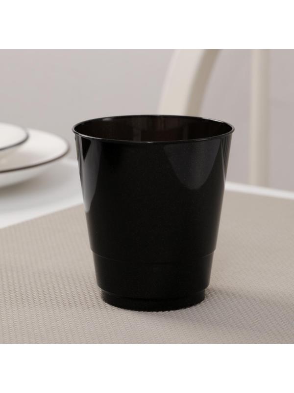 Набор одноразовой посуды премиум Доляна «Фуршет», 4 персоны, тарелки, вилки, стаканы 200 мл, рюмки 100 мл, салфетки