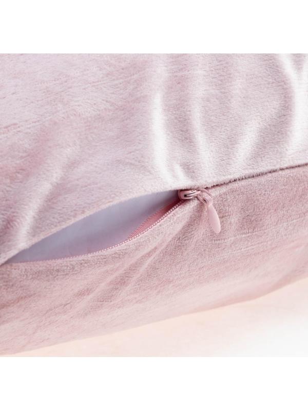 Чехол на подушку с кисточками Этель цвет розовый, 45х45 см, 100% п/э, велюр