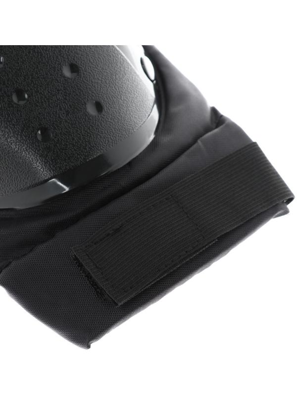 Наколенники и налокотники мотоциклетные, взрослые, цвет черный, пластик, набор 4 шт. NKL 86