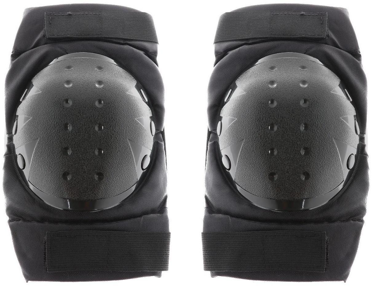 Наколенники мотоциклетные, взрослые, цвет черный, набор 2 шт NK 85