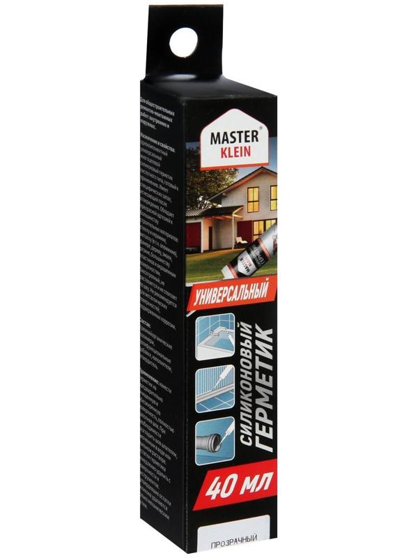 Герметик Master Klein, силиконовый, универсальный, прозрачный, 40 мл