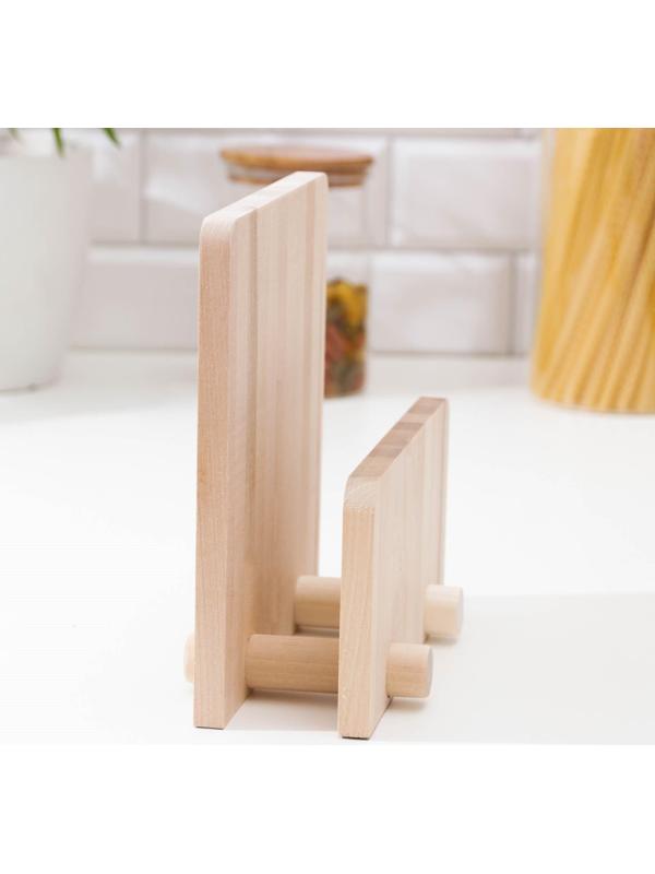 Нaбор досок разделочных на подставке с ручкой Доляна,3 шт (35×22 см; 32×20 см,31×18 см), массив березы