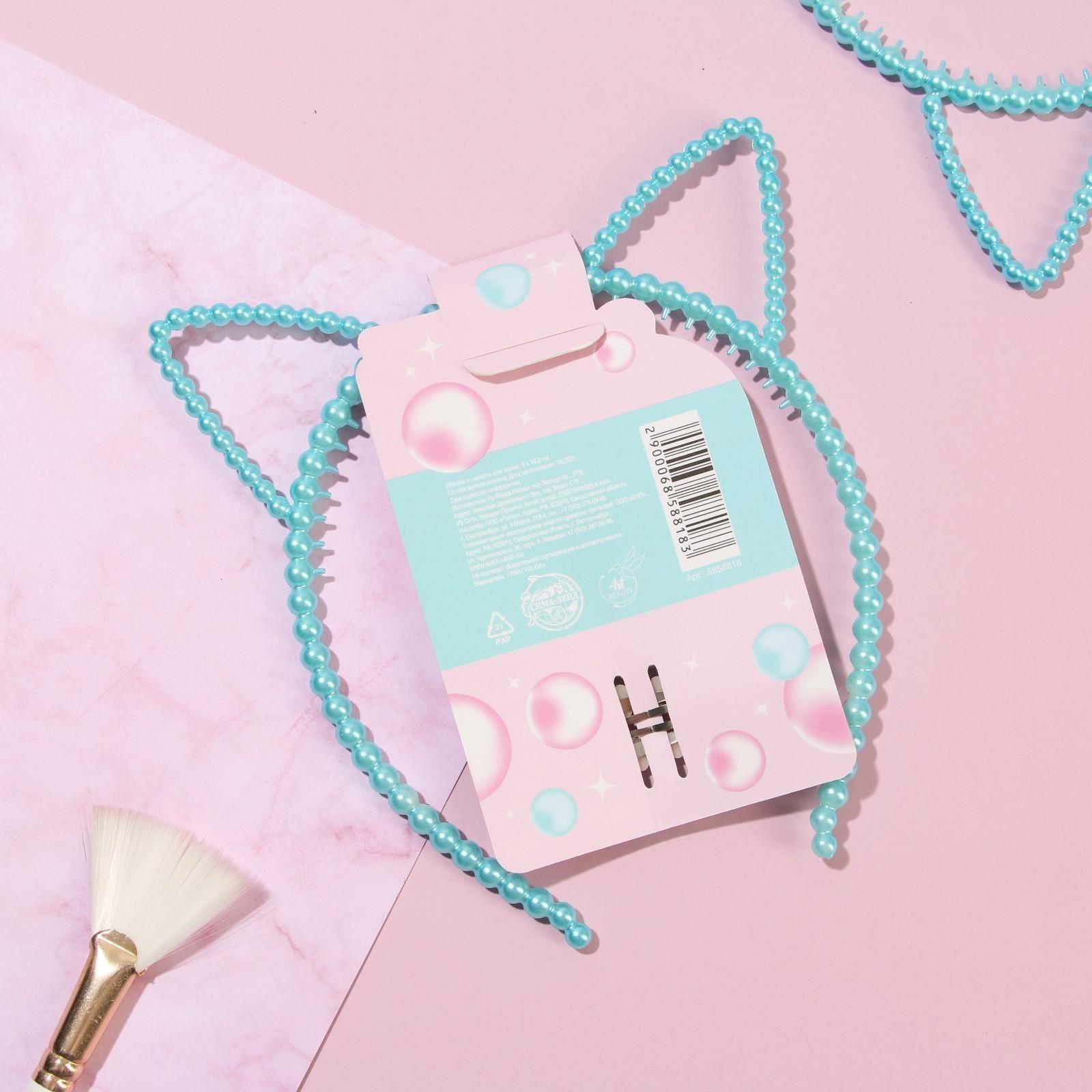 Ободок и заколка для волос 