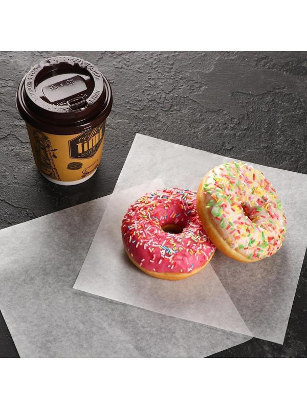 Бумага парафинированная, без печати, в листах, 0,18 х 0,18 м